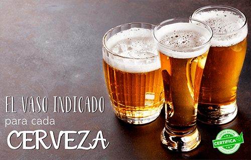 Diferentes tipos de vaso para cada cerveza - Comercial Sirviella